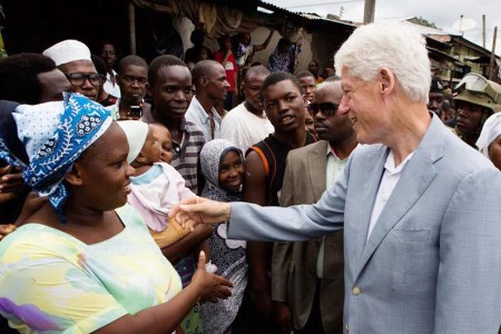 Former US President Bill Clinton during a visit to Tanzania in 2013. Photo: Facebook