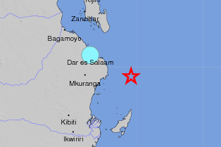 A 4.8 magnitude earthquake could be felt in parts of Dar. 