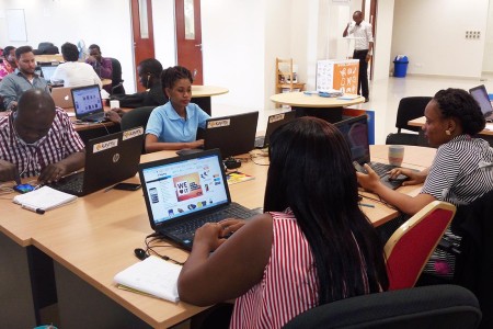 Staff at the Kaymu offices in Dar es Salaam. Photo: contributed