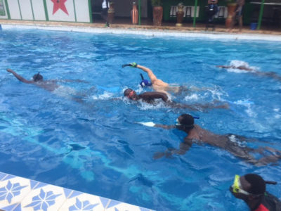 The Dar underwater hockey team challenged their Kigali counterpart in Rwanda over the weekend. Photo: Hannah Jane