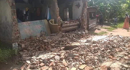The magnitude 5.7 earthquake in Kagera region caused 'widespread damage' and killed at least 15 people and injured hundreds more. Photo: Tanzania Red Cross Society